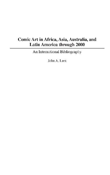 Comic Art in Africa, Asia, Australia, and Latin America throug...