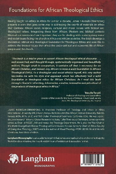 Foundations for African Theological Ethics 