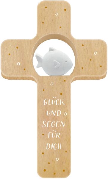 Holzkreuz - Glück und Segen für dich