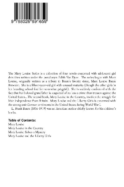 The Mary Louise Series (Children's Mystery & Detective Books) 