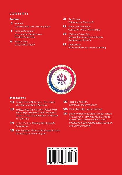 Journal of Gospels and Acts Research Volume 3 