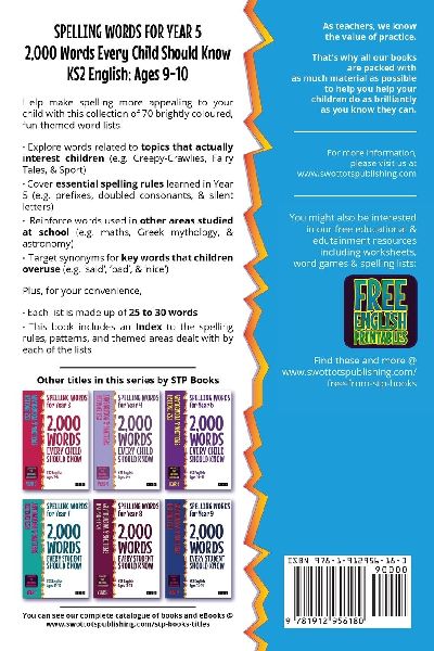 Spelling Words for Year 5 