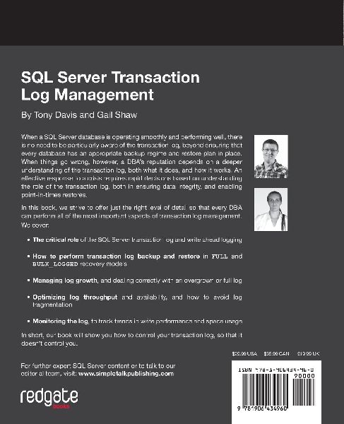SQL Server Transaction Log Management 