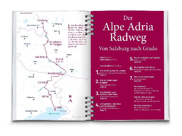 KOMPASS Radreiseführer Alpe Adria Radweg 