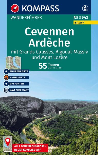 KOMPASS Wanderführer Cevennen, Ardèche mit Grands Causses, A...