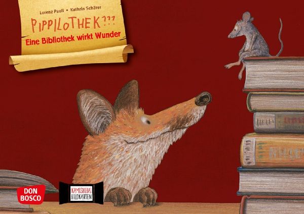 Pippilothek??? Eine Bibliothek wirkt Wunder. Kamishibai Bildkartenset
