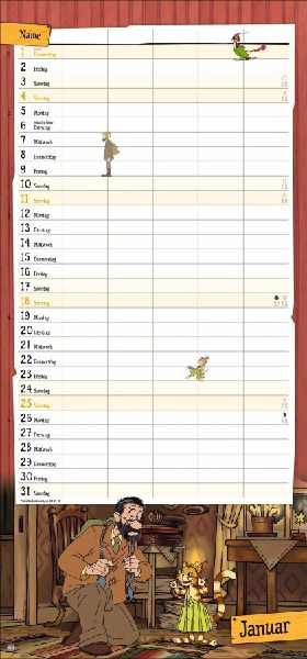 Pettersson und Findus Familienplaner 2026 