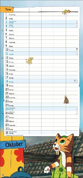 Pettersson und Findus Familienplaner 2026 