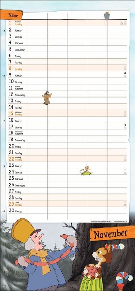 Pettersson und Findus Familienplaner 2026 