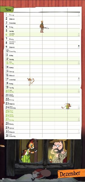 Pettersson und Findus Familienplaner 2026 