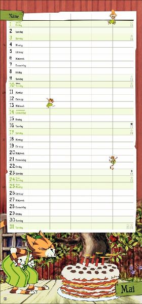 Pettersson und Findus Familienplaner 2026 