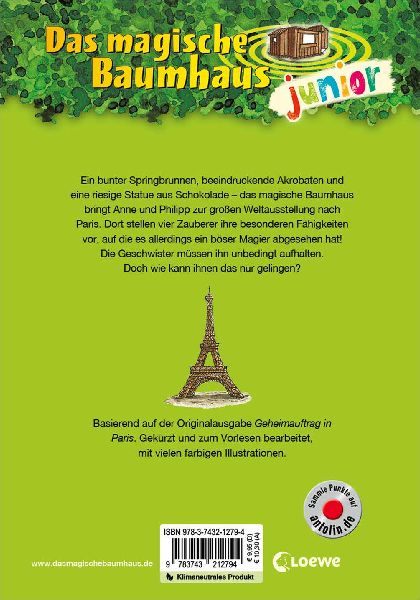 Das magische Baumhaus junior (Band 32) - Geheimtreffen auf dem Eiffelturm 