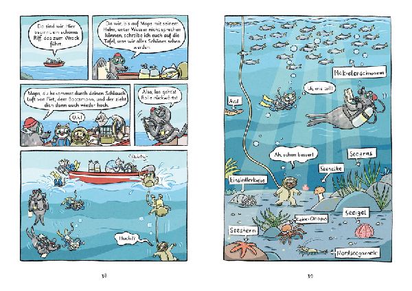 Mein Abenteuercomic - Mops und Kätt fahren ans Meer 