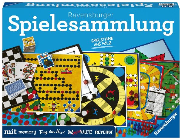 Ravensburger Spielesammlung 27293 Familienspiele 2022 D - Spielesammlung für die ganze Familie, Spiel für Kinder und Erwachsene ab 4 Jahren, für 2-10 Spieler