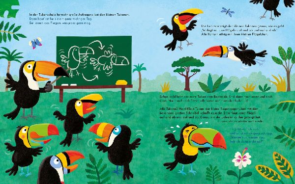 Klein Tukan lernt heut' fliegen 