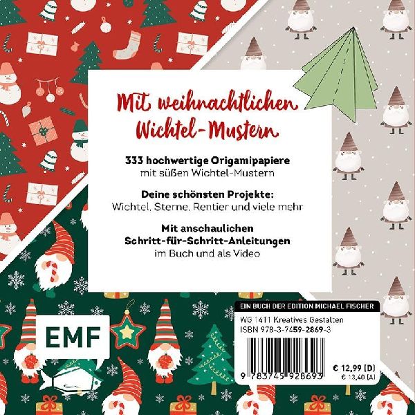 333 Origami  - Wichtel-Weihnachten 