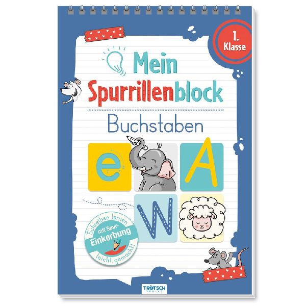 Trötsch Mein Spurrillenblock Buchstaben Übungsbuch