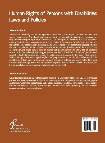 Human Rights of Persons with Disabilities: Laws and Policies 