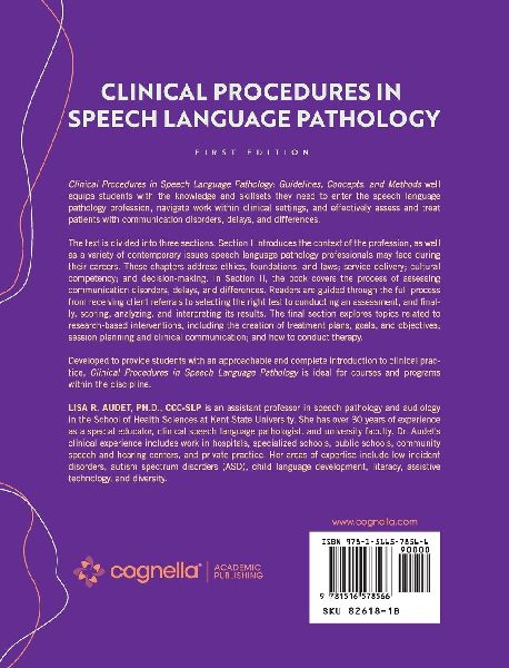 Clinical Procedures in Speech Language Pathology: Guidelines, Concepts, and Methods 