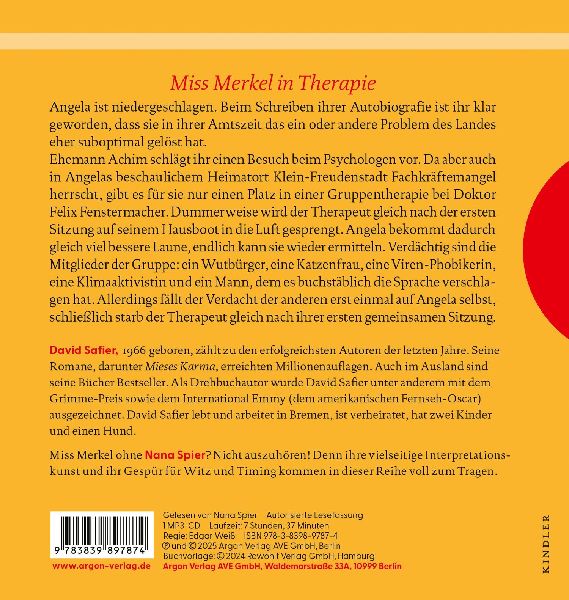Miss Merkel: Mord in der Therapie 