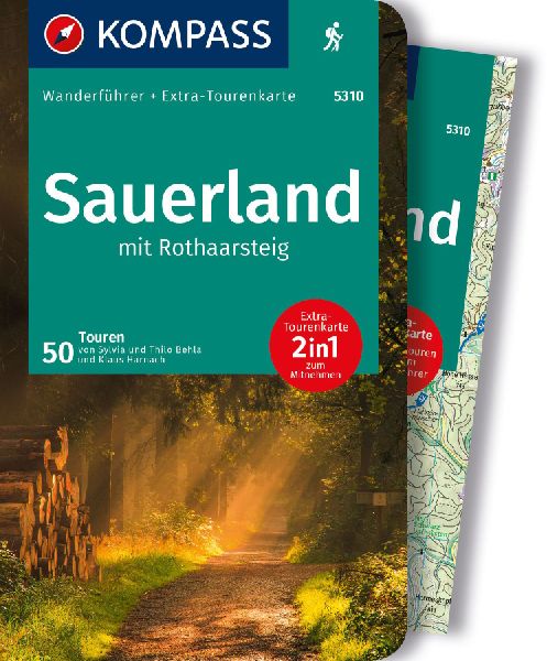 KOMPASS Wanderführer Sauerland mit Rothaarsteig, 50 Touren mi...