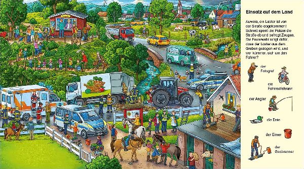 Suche und finde! Polizei, Feuerwehr und Krankenwagen 