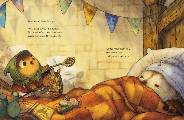 Die kleine Rittereule und der Frühe Vogel 