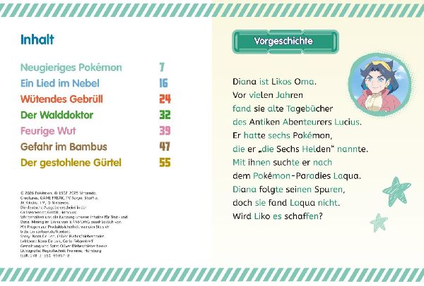 Pokémon Erstlesebuch: Das Geheimnis der Sechs Helden 