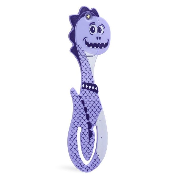 Flexilight Pals Leselicht (Dino) - lila - 2 in 1 Leselampe & Lesezeichen - LED Leselicht - Geschenk für Leser, Buchliebhaber - Deutsche Ausgabe