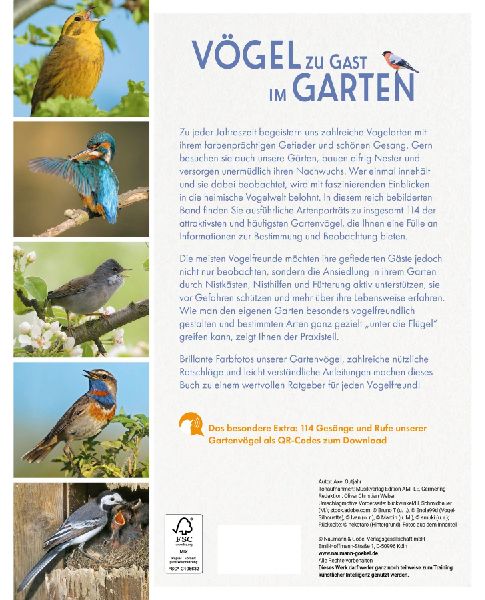 Vögel zu Gast im Garten - Beobachten, bestimmen, schützen. 