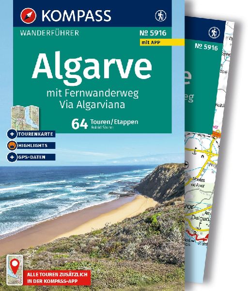 KOMPASS Wanderführer Algarve mit Fernwanderweg Via Algarviana...