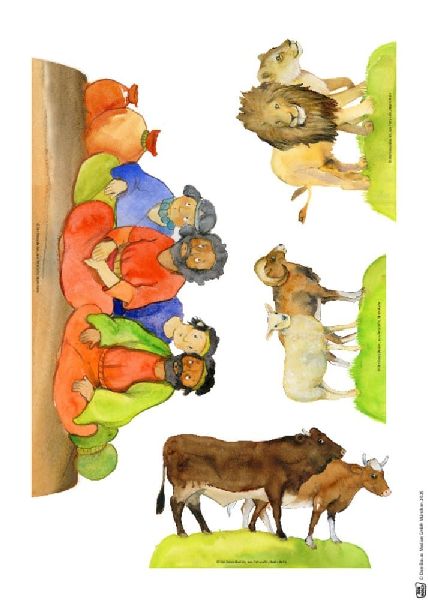 Noahs Arche. Erzählschienen-Figurenset 