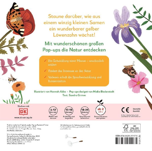 Mein Pop-up-Buch zum Staunen. Wo kommst du her, kleiner Löwenzahn? 