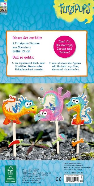 Knatterdrachen aus Holz zum Bemalen 