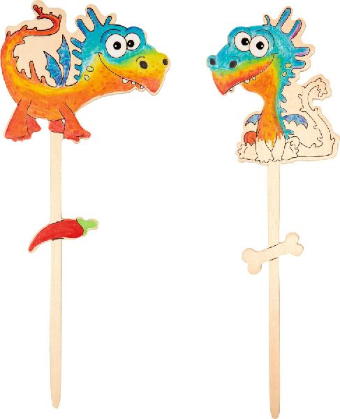 Knatterdrachen aus Holz zum Bemalen 