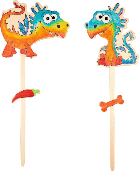 Knatterdrachen aus Holz zum Bemalen 