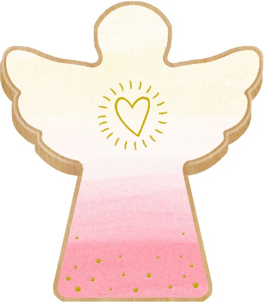 Holzengel mit Büchlein - Mein kleiner Schutzengel 