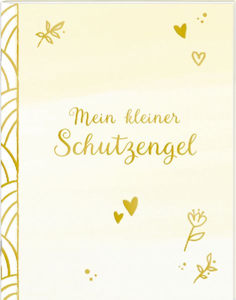 Holzengel mit Büchlein - Mein kleiner Schutzengel 