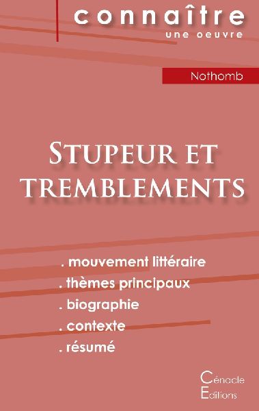Fiche de lecture Stupeur et tremblements de Amélie Nothomb (a...
