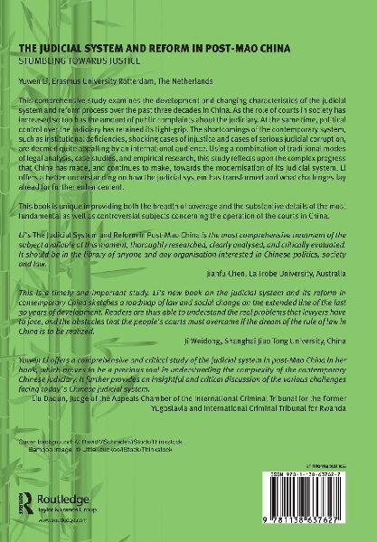 The Judicial System and Reform in Post-Mao China 