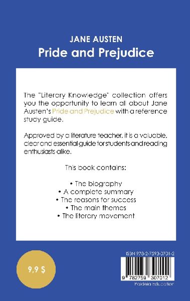 Study guide Pride and Prejudice by Jane Austen (in-depth literary analysis and complete summary) 
