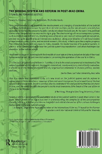 The Judicial System and Reform in Post-Mao China 