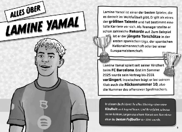Mein Fußballheld Lamine Yamal - Seine Geschichte, seine Spiele, seine Rekorde 