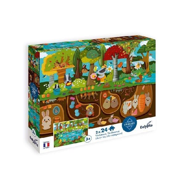Waldtiere 2x24 Teile Puzzle